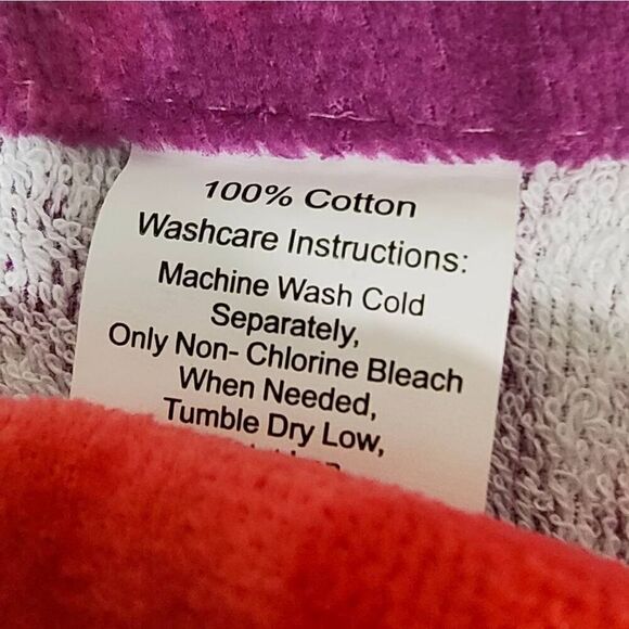 Rainbow Tie Dye Beach Towel -P - Picture 3 of 3